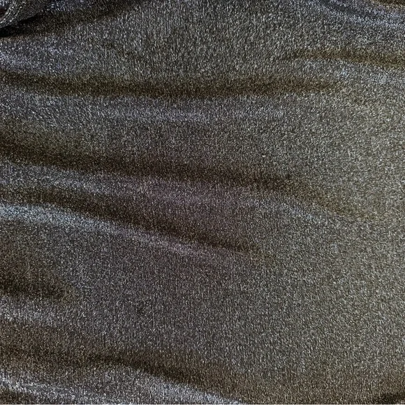 REFORMATION Paprika Gold Sparkle Long Sleeve Stretchy Knotted Dress - Picture 9 of 9